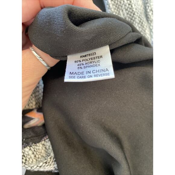 Anthropologie Luii S Button Front Mixed Media Jacket Cardigan Floral/ Knit Boho - Picture 8 of 14